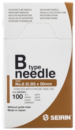 Aghi Seirin tipo B nr. 8 - 0.30 x 50 mm - marroni