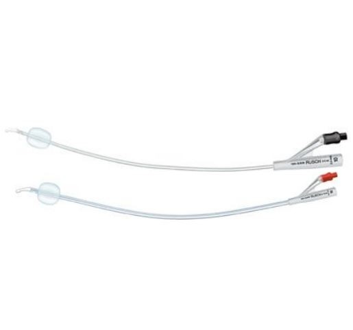 Catetere Foley 2 vie CH 16 sterili in silicone punta Tiemann Rüsch
