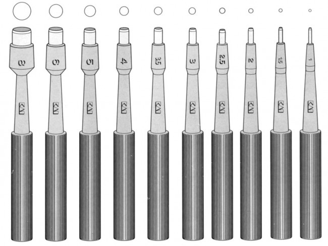 Curette Biopsia-Punch KAI Ø 1 mm