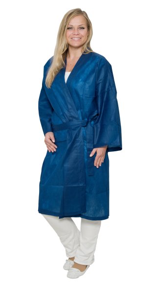 Kimono blu Premium Plus in TNT lungo 115 cm