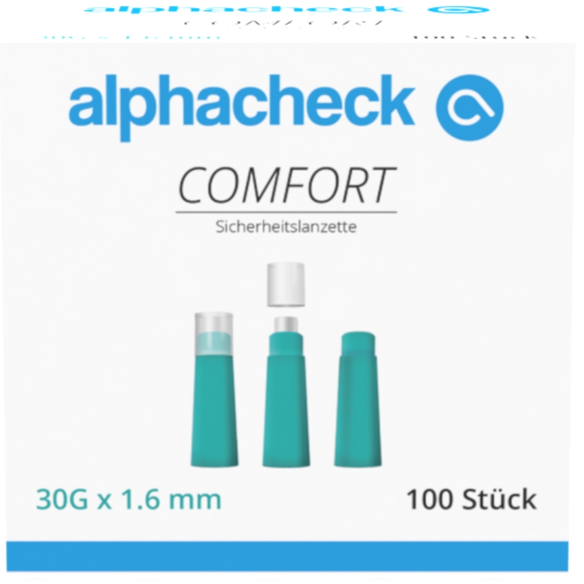 Lancette pungidito Alphacheck Comfort - 30G 16 mm