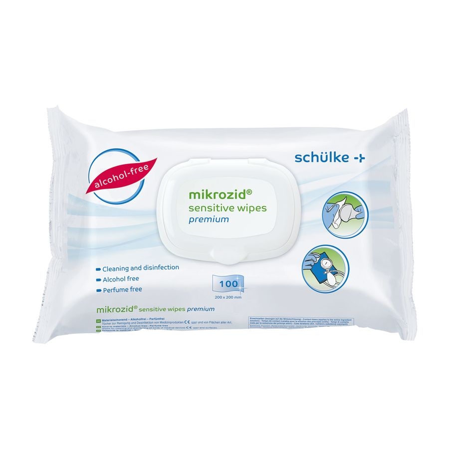 Mikrozid Sensitive Wipes in softpack da 100 panni - disinfettante superfici
