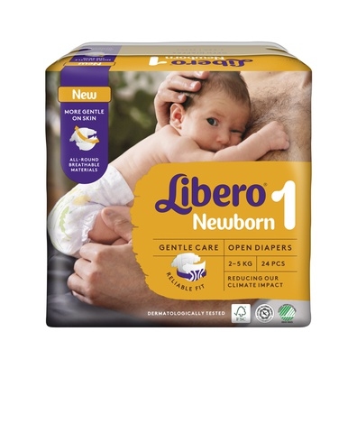 Pannolini Libero Baby Soft Newborn taglia 1 - 2-5 kg