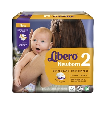 Pannolini Libero Baby Soft Newborn taglia 2 - 3-6 kg