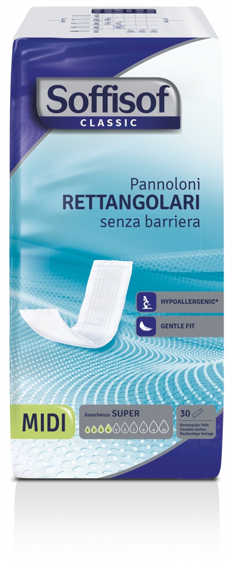 Pannolone rettangolare 14 x 50 cm senza barriera