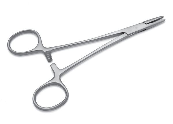 Porta aghi Mayo-Hegar in inox 12 cm - sterile