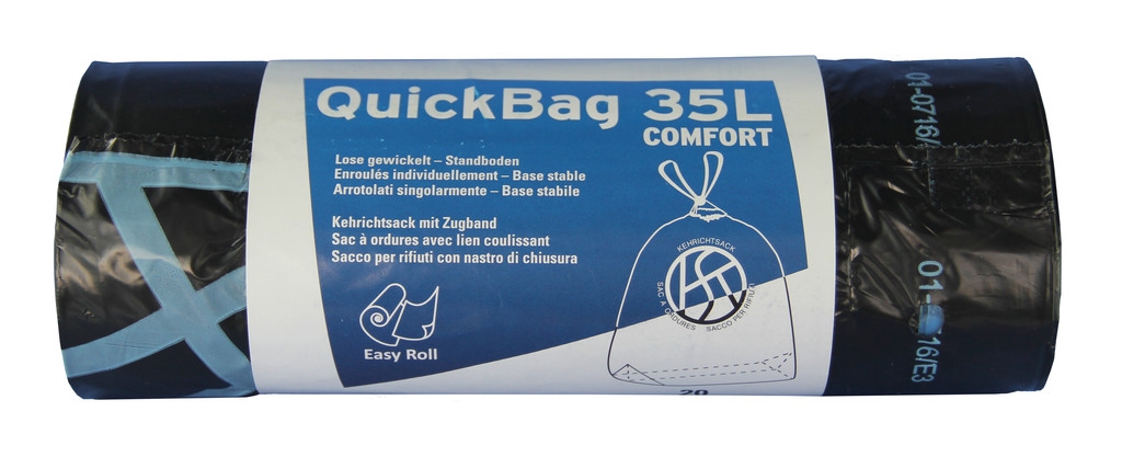 Sacchi per rifiuti 35 L con maniglie Quick Bag 35 my