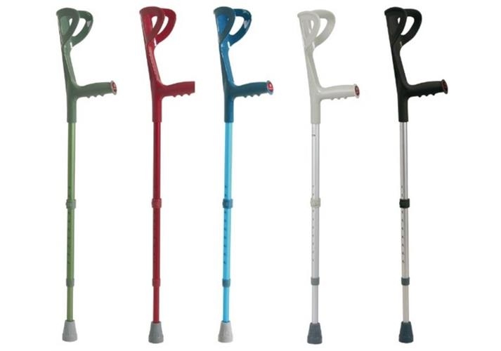 Stampelle per adulti in lega leggera - blu