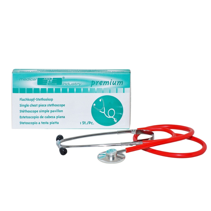 Stetoscopio Wiros Premium testa piatta - blu