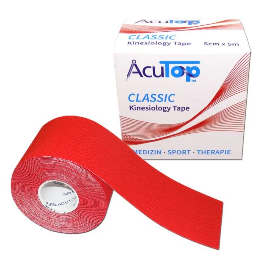 Tape neuromuscolare AcuTop Classic 5 cm x 5 m - rosso