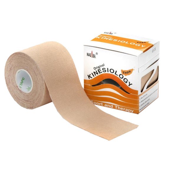 Tape neuromuscolare Nasara 5 cm x 5 m - beige