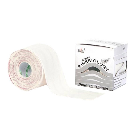 Tape neuromuscolare Nasara 5 cm x 5 m - bianco