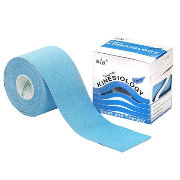 Tape neuromuscolare Nasara 5 cm x 5 m - blu