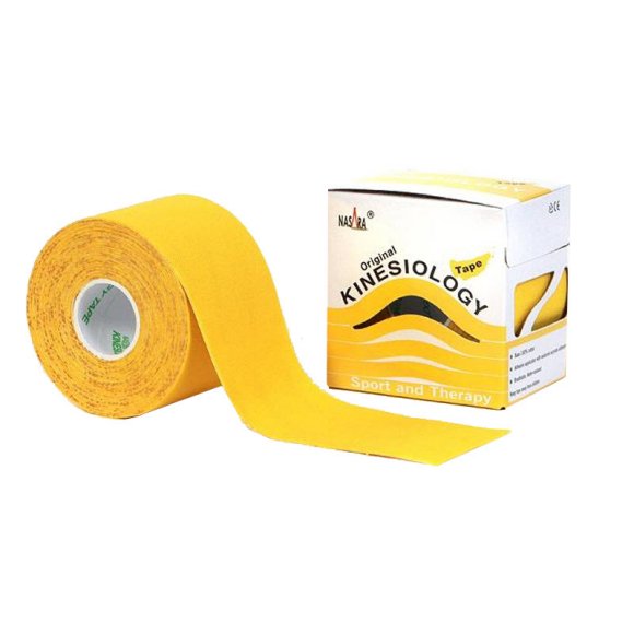 Tape neuromuscolare Nasara 5 cm x 5 m - giallo