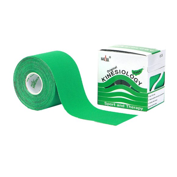 Tape neuromuscolare Nasara 5 cm x 5 m - verde