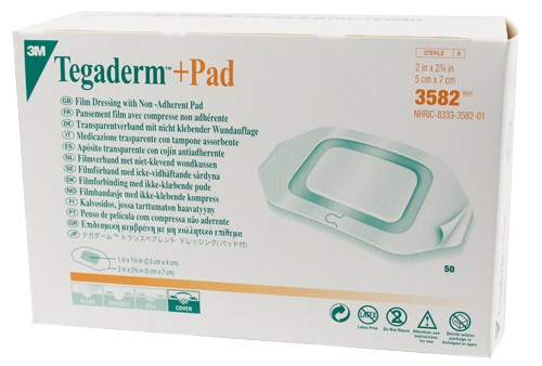 Tegaderm + PAD sterile 3M 3582 - 5 x 7 cm