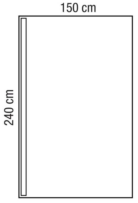 Telo sterile Halyard Basics 150 x 240 cm con lato adesivo